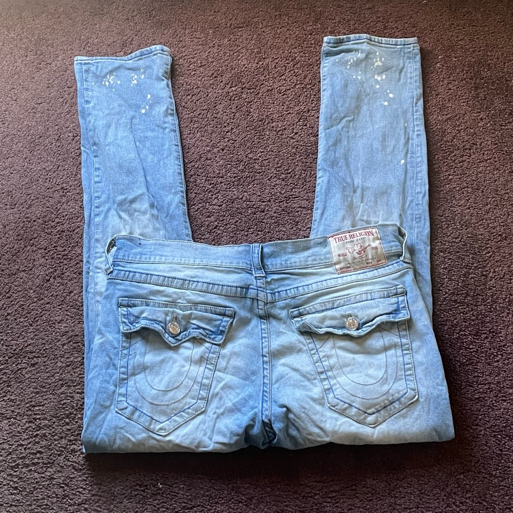 True Religion Light Blue Denim Pants (36)